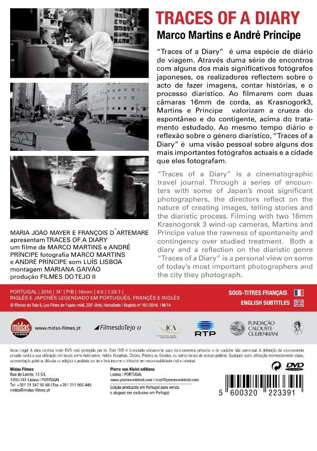 TRACES OF A DIARY (DVD)<br>André Príncipe and Marco Martins