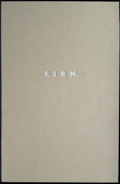 RIEN by André Cepeda SPECIAL EDITION W/ 1 Print