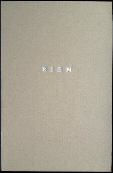 RIEN by André Cepeda <br>SPECIAL EDITION w/ 1 Print